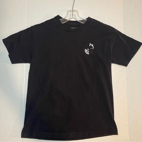 Spitfire Men's Black Tee with White Logo - Picture 1 of 4